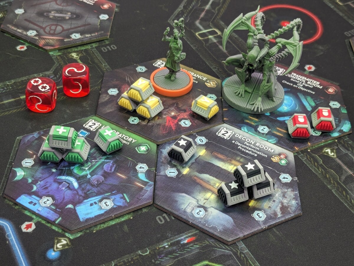 Board Game Crate Set compatible with Nemesis - Base Game and Lockdown Compatible in Matching Colors