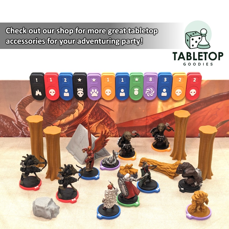Custom Initiative Tracker With Names and Individual Colors for Tabletop ...