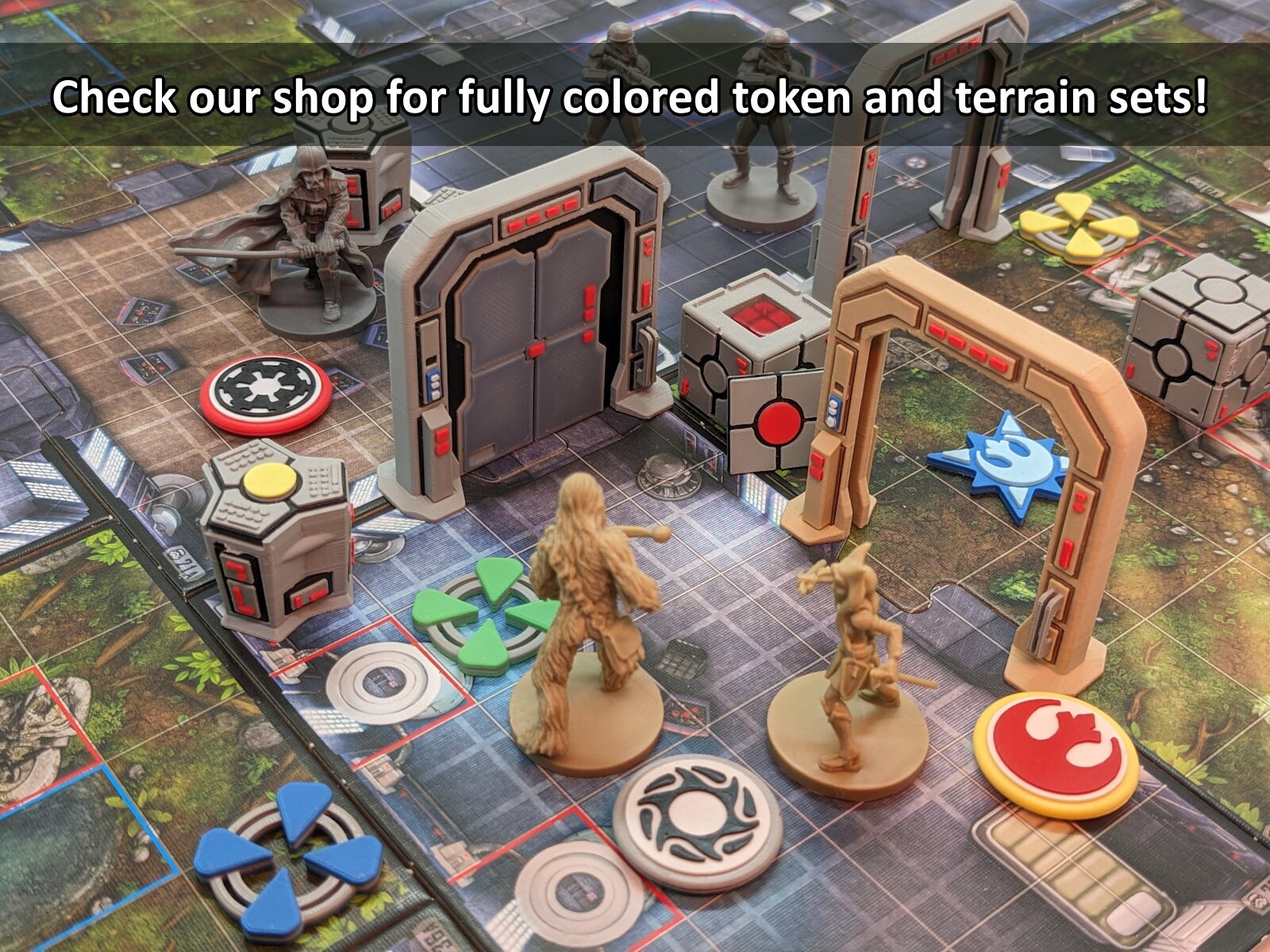Imperial Assault Full Deluxe Kit 57 Pieces Terrain and Enemy