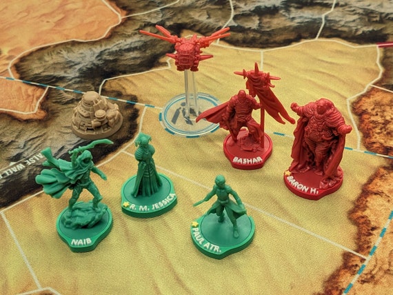 dune war for arrakis card sleeves CMON Arrakis: Carryall Pledge Kickstarter Board Game asymmetric strategy game Dune: War for Arrakis -