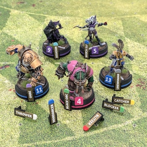 Position Marker Hooks for Tabletop Goodies Magnetic Miniature Hook System in Fantasy Football and compatible with Blood Bowl