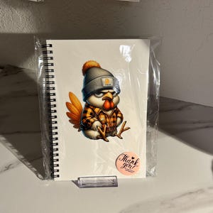 Chicken Spiral Notebook, Ruled Line Notebook, Chicken, Stationery, Journal, Lined Paper Diary, Country, Farm, Farm Animal, Planner, Gifts