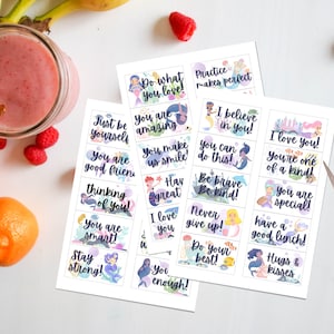 Mermaid lunchbox notes for Kids, Cute lunch Notes, Positive lunchbox suprises, Cute school ideas, digital printable