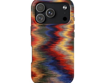 EMBER IKAT Woven Pattern Phone Case | iPhone 17 Pro Max 16 Plus 15 14