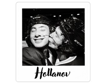 Hollanov Hockey Kiss Photo Polaroid Sticker | Kiss-Cut Sticker