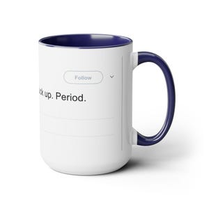 Lana Del Rey Iconic Tweet Two-Tone Coffee Mug (15oz) image 10