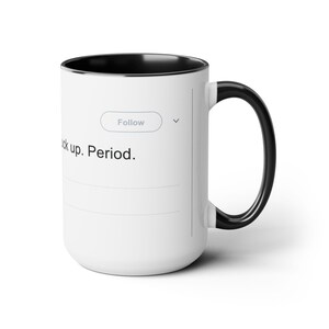 Lana Del Rey Iconic Tweet Two-Tone Coffee Mug (15oz) image 7