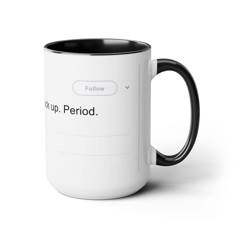 Lana Del Rey Iconic Tweet Two-Tone Coffee Mug (15oz) image 7