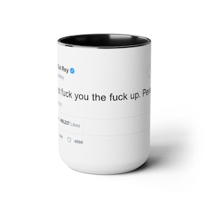 Lana Del Rey Iconic Tweet Two-Tone Coffee Mug (15oz) image 6