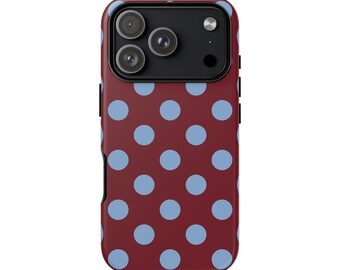 SKY CONFETTI Polka Dot Phone Case, Retro Aesthetic, iPhone 17 16 15 14 13 12 11 Pro Max MagSafe Case, Pixel 9 8 7 6 Samsung S25 S24 S23 S22