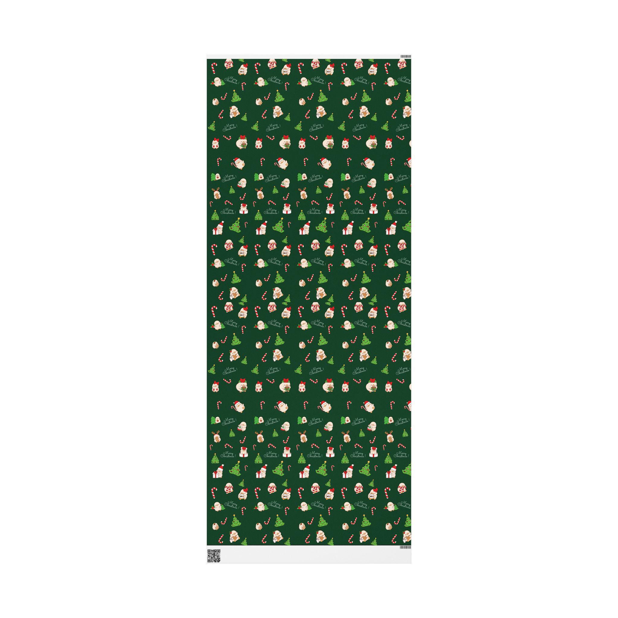 Cute Kawaii Christmas Wrapping Papers Kawai Holiday Christmas Wrapping Paper Cute Kawaii ...