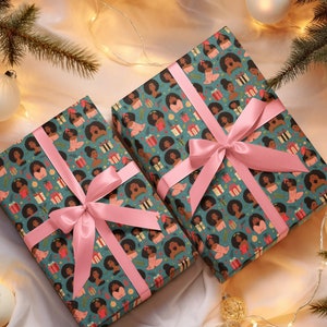 Black Girl Joy Christmas Wrapping Paper – InspiredByMona