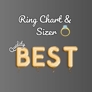 Printable Ring Sizer • Ring Size Finder • Ring Size Measure • International Ring Size Chart • Ring Sizer Tool • Instant Download  • Chart