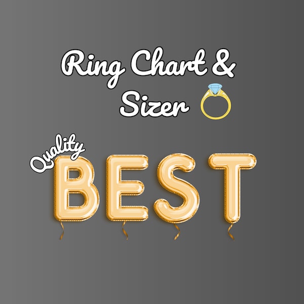 Printable Ring Sizer • Ring Size Finder • Ring Size Measure • International Ring Size Chart • Ring Sizer Tool • Instant Download  • Chart