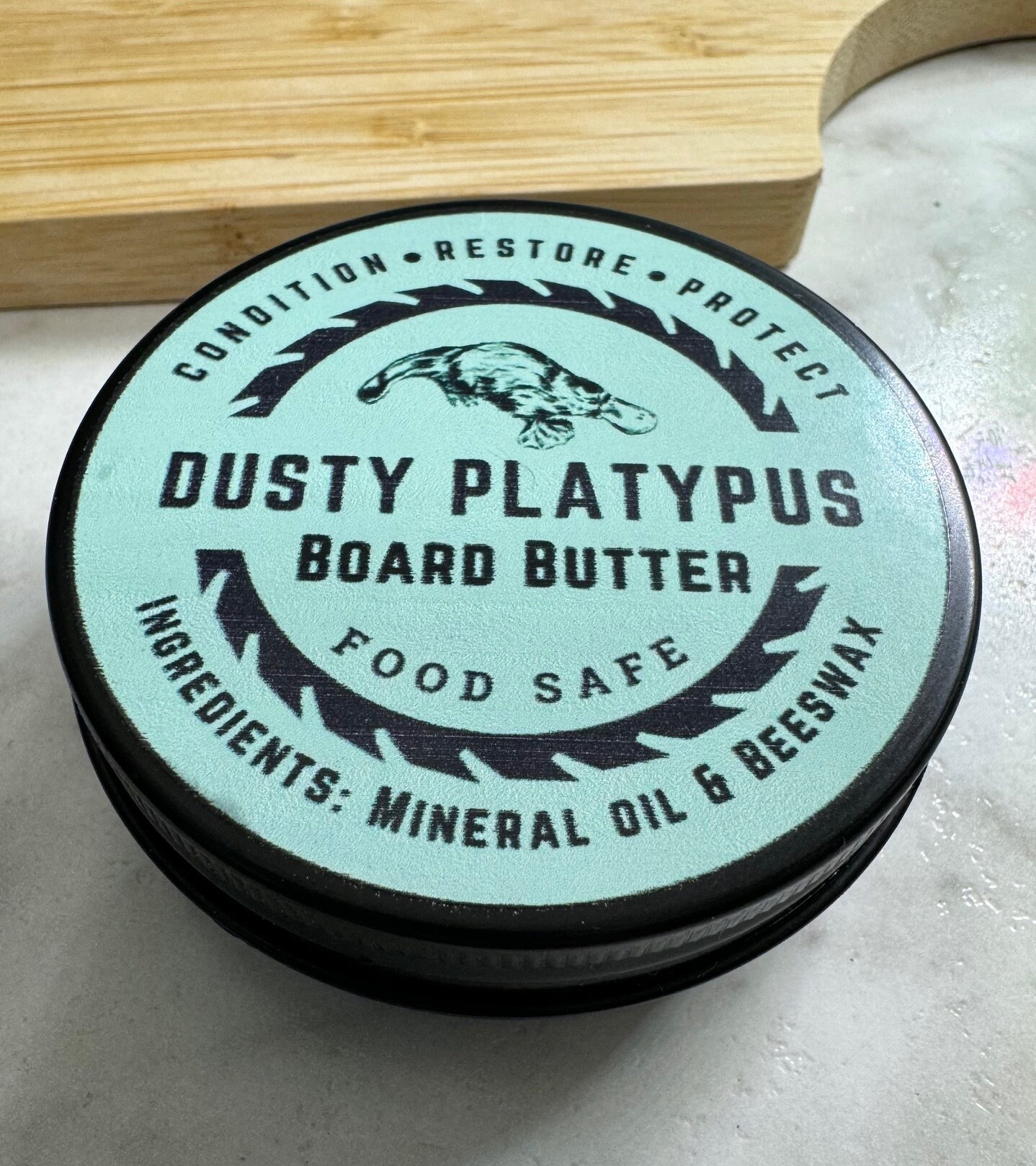 Board Butter Wood Wax Made With Mineral Oil and Beeswax, Food Safe Wood