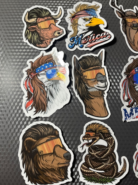 Mullet Animal Sticker Pack