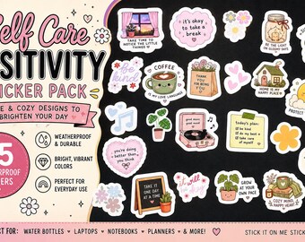 Self Care Positivity Sticker Pack