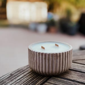 Organic Medium Handmade Concrete Candle