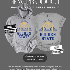 Golen state T shirt and Hoodie combo