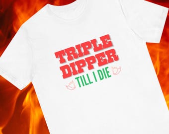 Chili&#39;s Restaurant Triple Dipper Food Menu T-Shirt Funny Chili&#39;s Bar and Grill Merch Unisex Men and Women Trendy Design