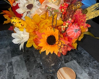 Fall Centerpiece, fall table decor, pumpkin centerpiece, fall arrangement, thanksgiving centerpiece, autumn centerpiece