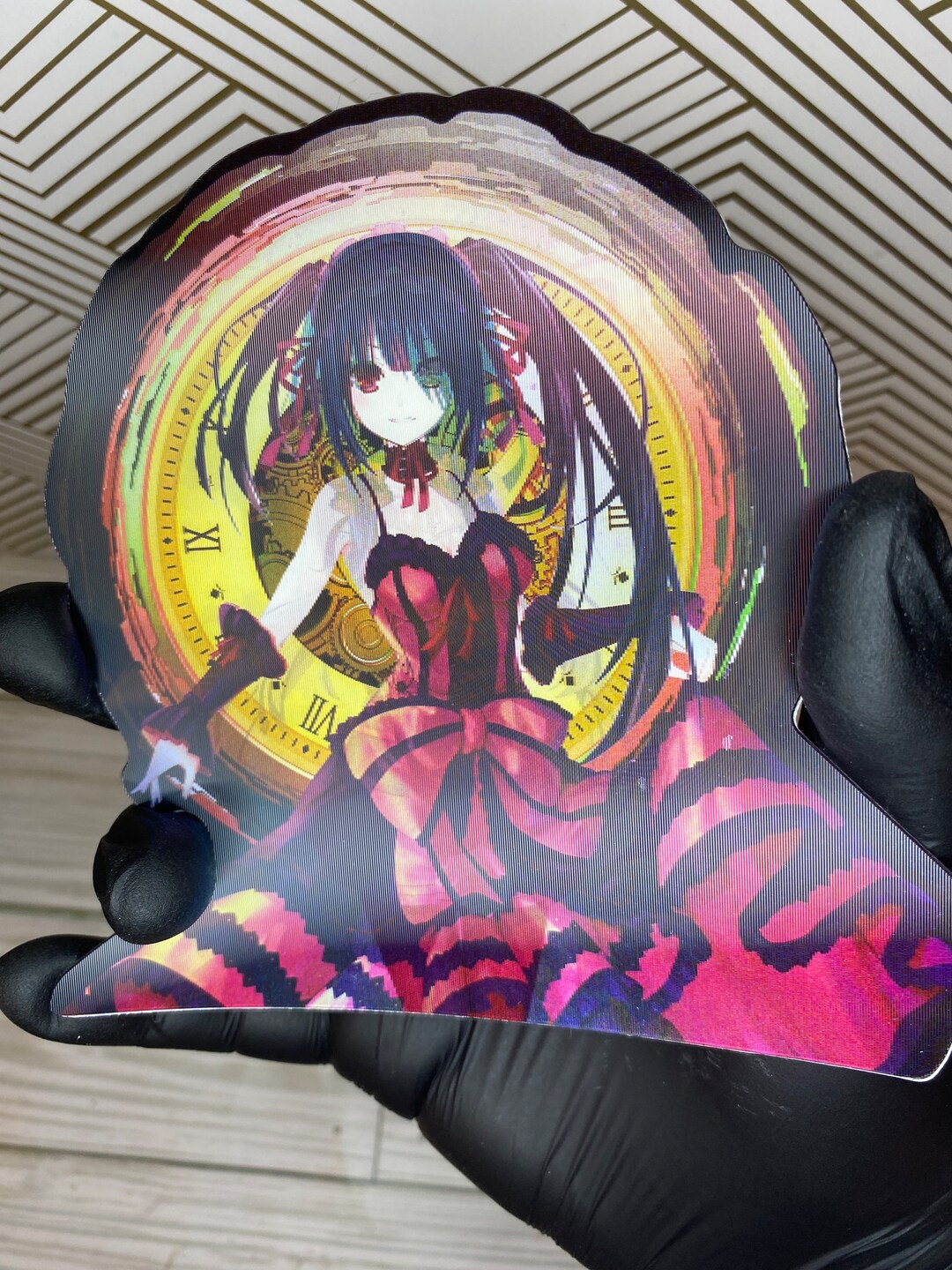 3D Lenticular Anime Sticker Decal Changing Moving Flip Motion Etsy