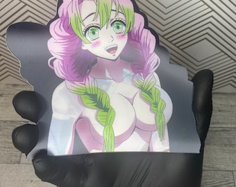 3D Lenticular Anime Sticker Decal Changing Moving Flip Motion Peeker Waterproof Car Laptop Console