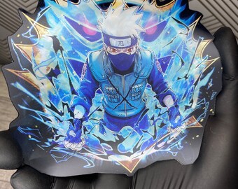 3D Lenticular Anime Sticker Decal Changing Moving Flip Motion Peeker Waterproof Car Laptop Console