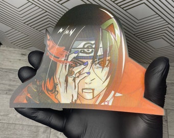 3D Lenticular Anime Sticker Decal Changing Moving Flip Motion Peeker Waterproof Car Laptop Console