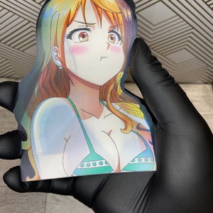 3D Lenticular Anime Sticker Decal Changing Moving Flip Motion Peeker Waterproof Car Laptop Console