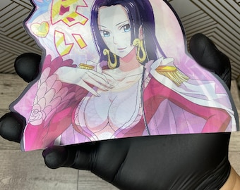 Etiqueta engomada lenticular 3D del animé que cambia la consola del ordenador portátil del coche impermeable del vistazo del movimiento del tirón móvil