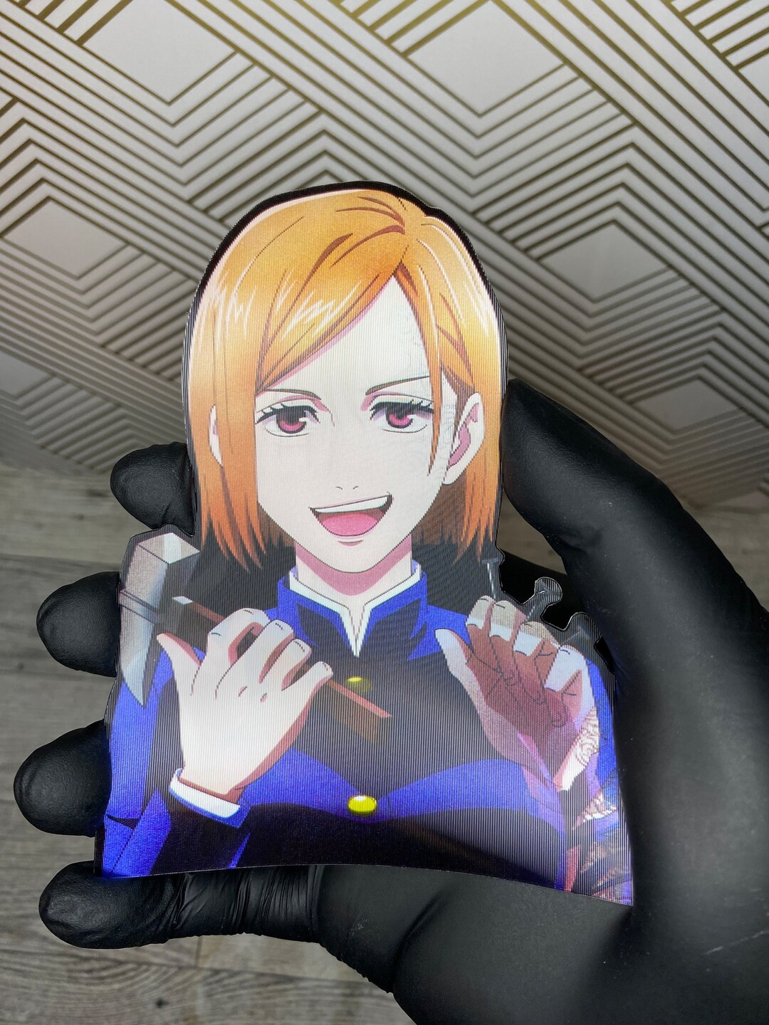 3D Lenticular Anime Sticker Decal Changing Moving Flip Motion Etsy