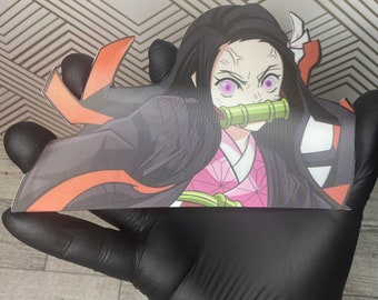 3D Lenticular Anime Sticker Decal Changing Moving Flip Motion Peeker Waterproof Car Laptop Console