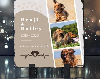 Custom Pet Gift, Dog memorial slate, Pet remembrance, Custom Gift, Loss of dog, Personalized Dog Gift, Pet Bereavement Gift, Dog Loss, Gifts