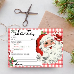 Dear Santa Letter - Red