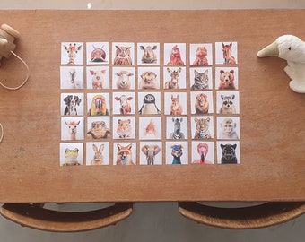 Animal Memory game, animal coat rack pictures for the classroom, animal photos, animal profile photos