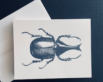 Handmade Greeting Card Set of 6 Insects