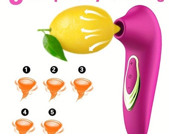 Female Massager Vibrator, Suction Masturbation Device, 5-frequency Powerful Breast Massage, Breast Pump, G-spot Clitoral Vibrator