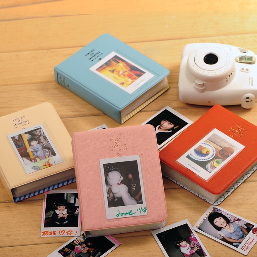 128 Pockets Photo Album with Writing Space, Front Window, Polaroid Photo  Albums 3 Inch Compatible with Fujifilm Instax Mini 12 11 9 8 7s 40 EVO