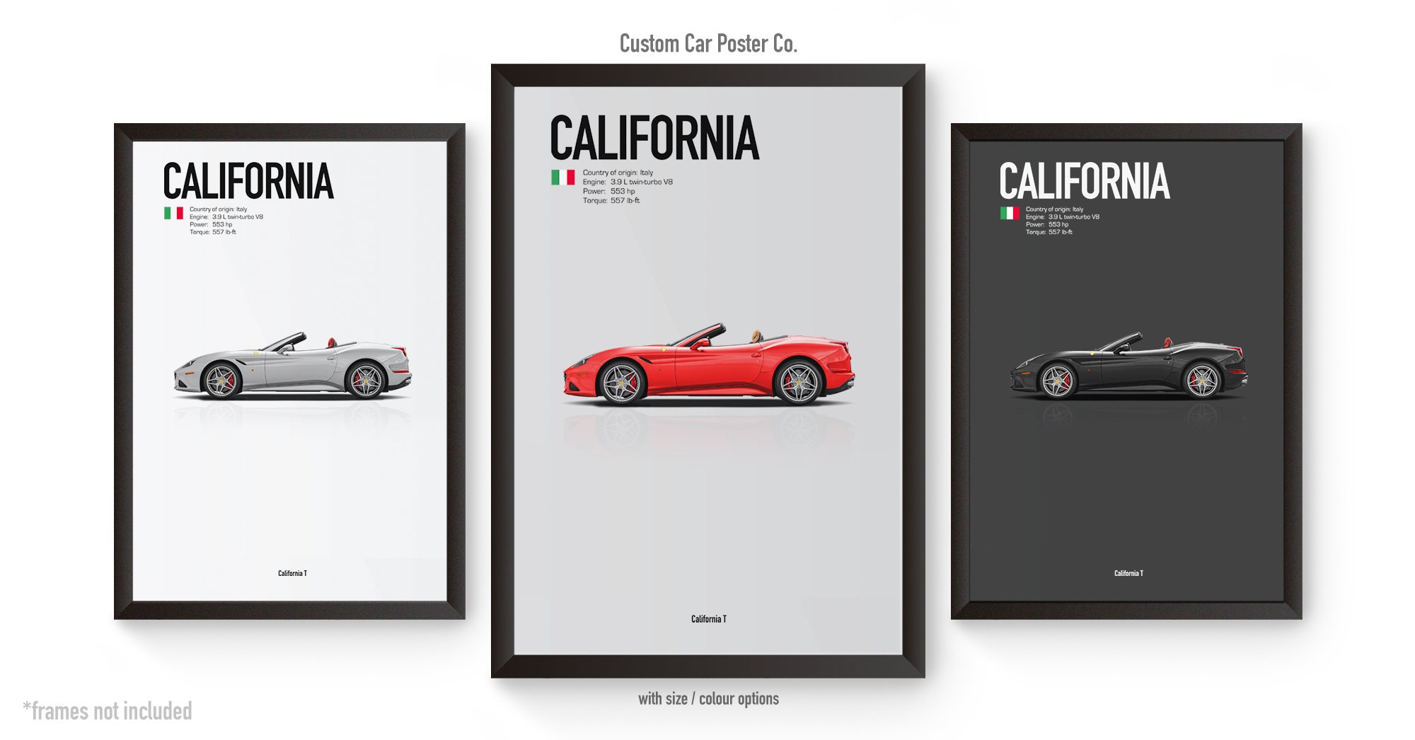 Ferrari California Art - Etsy