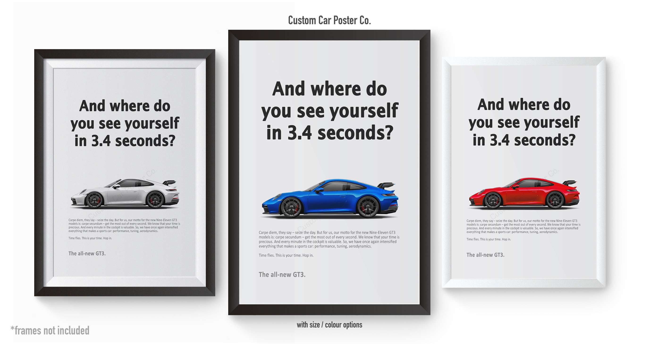 Poster Porsche 911 GT3 R 2022 - Impression Premium Grand Format, Choix De Tailles (A4 à A1+)