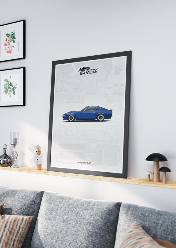 Devil Z Fairlady S30Z Poster Art - Wangan Midnight Anime - Etsy