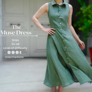The Muse dress pdf Schnittmuster mit Nähanleitung Größe 34-48