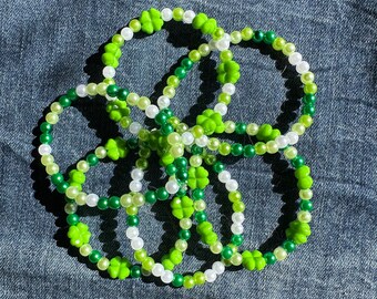 Four Leaf Clover Stretchy Bracelets