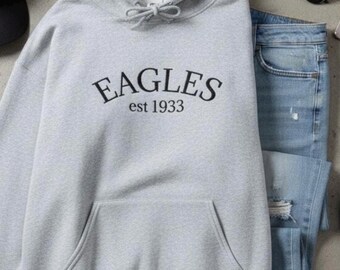 Broderad huvtröja med Eagles-motiv | Pullover-tröja