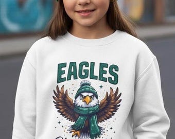 Philadelphia Eagles ungdoms-tröja med rund hals, Philly Strong fotbollströja