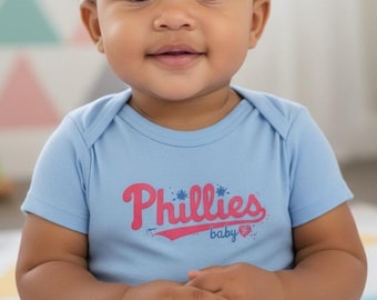 Body de bebé Phillies de punto fino / Body de bebé fan de los Phillies