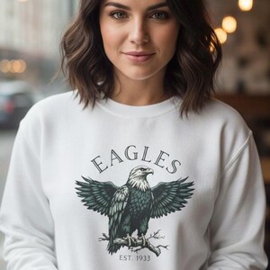 Philadelphia Eagles Unisex Sweatshirt, Fußballfanbekleidung, stilvolle Kleidung, Spieltag Pullover, Sportmannschaftsmode