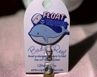 Dérouleur de badges Santé en acrylique acrylique de plusieurs styles avec clip pour glissière