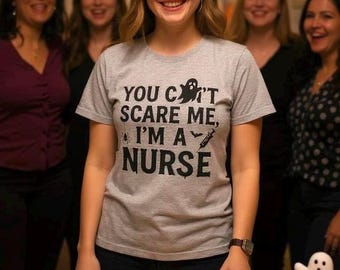 Lustiges Krankenschwester Halloween T-Shirt: Gruseliges Krankenschwester Kostüm Bekleidung